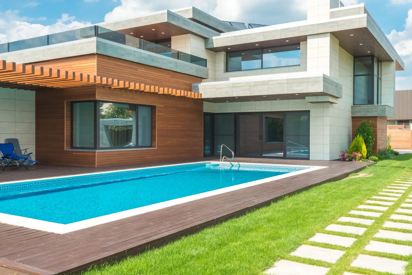 Swimming pool built in Woodhill, NSW